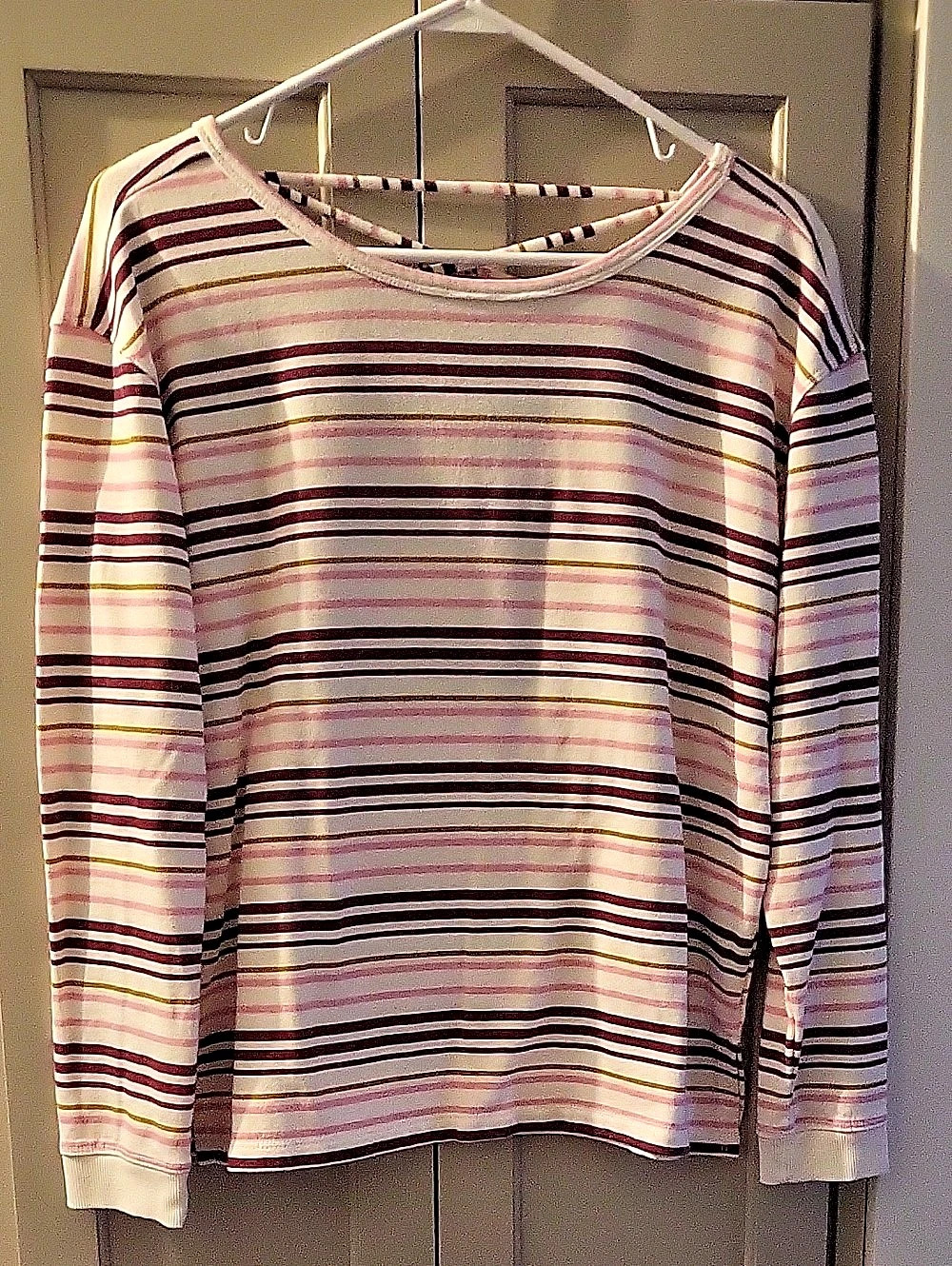 Maurices Striped Long Sleeve Top, Sz. S.